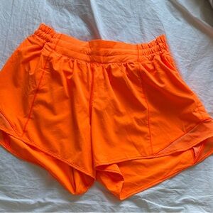 Lululemon Athletica Bright Orange Athletic Shorts